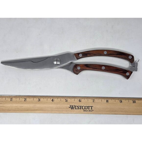 GUNTER WILHELM EXECUTIVE CHEF SERIES KITCHEN SHEARS 440C GERMAN STEEL 10" - Picture 1 of 6